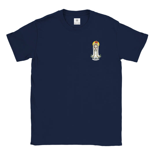 Our Lady of Fatima | Adult Cotton Crewneck T-Shirt | 20% Donation - Heart & Halo