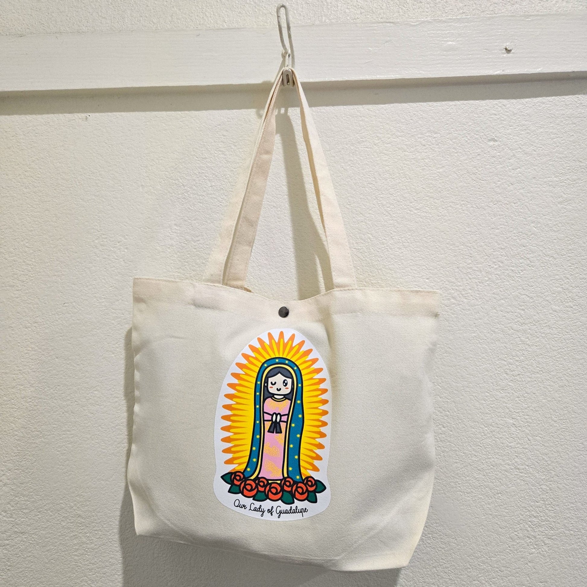 Our Lady of Guadalupe Medium Tote Bag - Heart & Halo