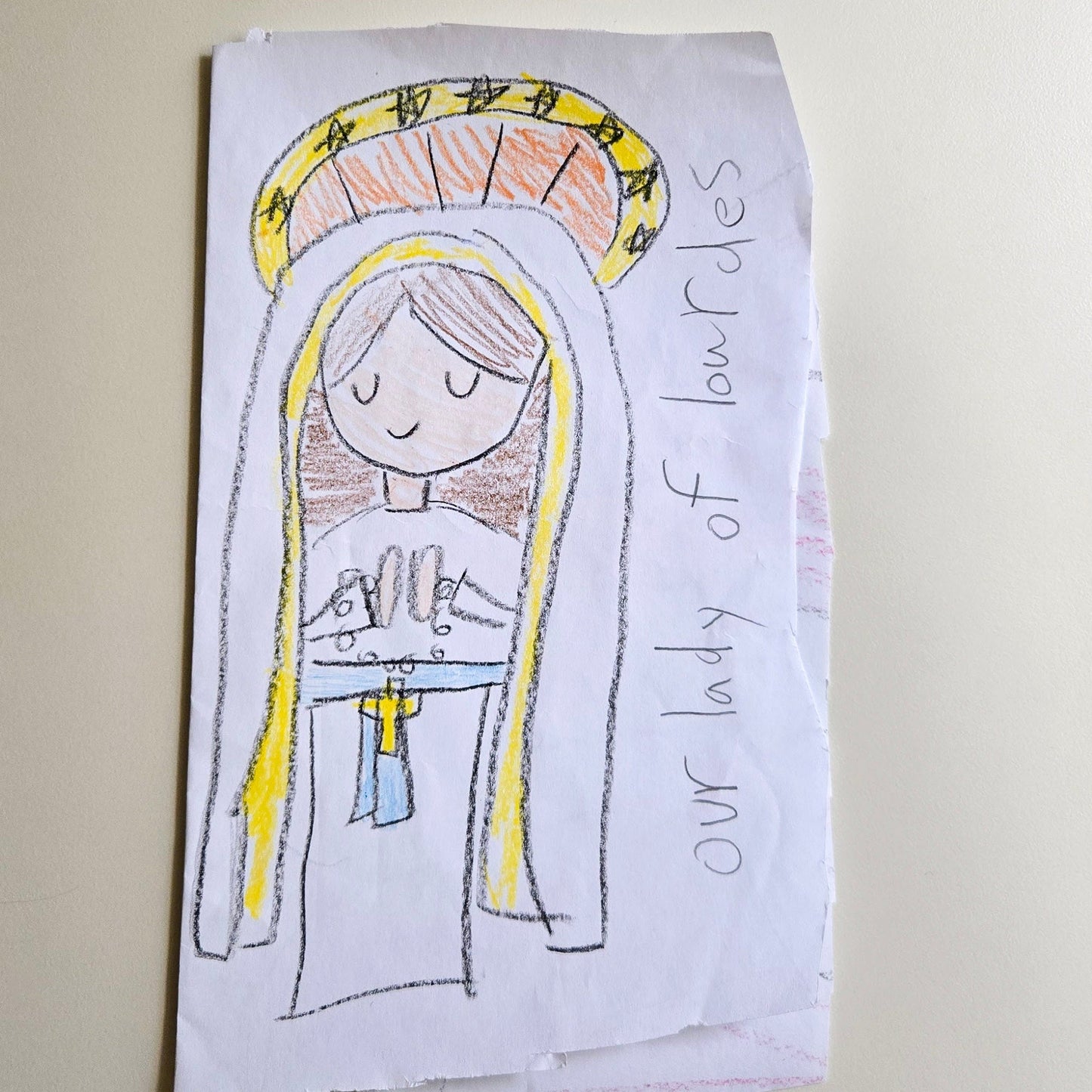 Our Lady of Lourdes Cute Mini Tote Bag - Heart & Halo