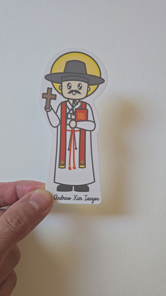 Saint Andrew Kim Taegon 3.75" Waterproof Sticker