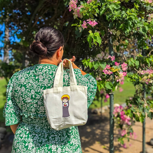 St. Rose of Lima Mini Tote Bag - Heart & Halo