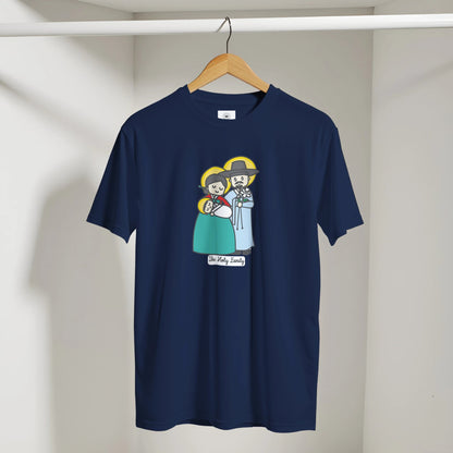 Holy Family in Korean Hanbok Adult T-shirt - Heart & Halo
