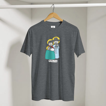 Holy Family in Korean Hanbok Adult T-shirt - Heart & Halo