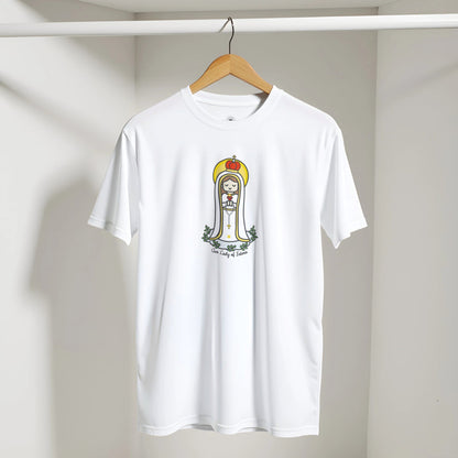 Our Lady of Fatima | Adult Cotton Crewneck T-Shirt | 20% Donation - Heart & Halo