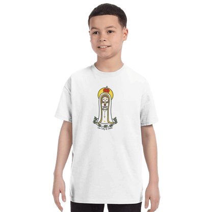Our Lady of Fatima Kids T-Shirt – Inspired by Little Artist Designs - Heart & Halo