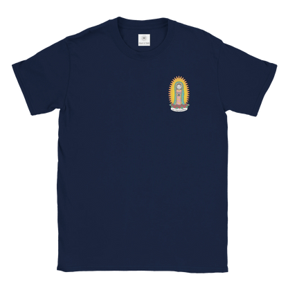 Our Lady of Guadalupe | Adult Cotton Crewneck T-Shirt | 20% Donation - Heart & Halo