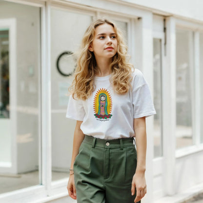 Our Lady of Guadalupe | Adult Cotton Crewneck T-Shirt - Heart & Halo