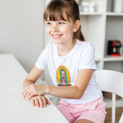 Our Lady of Guadalupe Kids Cotton T-Shirt - Heart & Halo