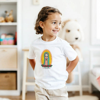 Our Lady of Guadalupe Kids Cotton T-Shirt - Heart & Halo