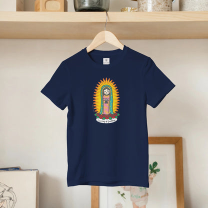 Our Lady of Guadalupe Kids Cotton T-Shirt - Heart & Halo