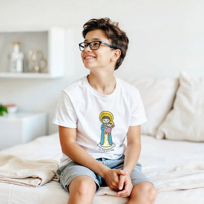 Our Lady of La Vang Kids Cotton T-Shirt - Heart & Halo