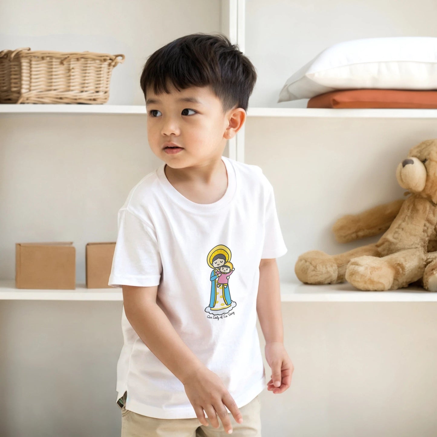 Our Lady of La Vang Kids Cotton T-Shirt - Heart & Halo