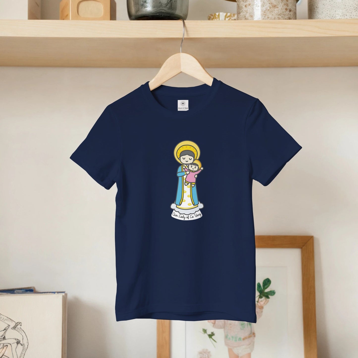 Our Lady of La Vang Kids Cotton T-Shirt - Heart & Halo