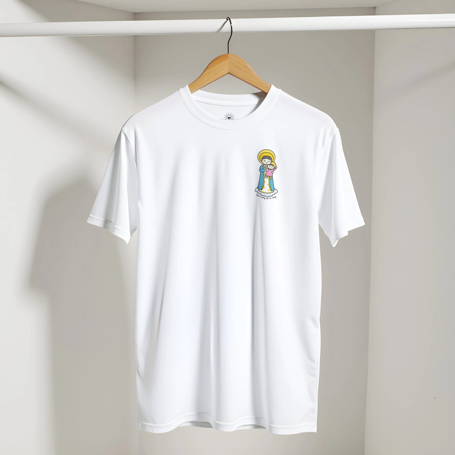 Our Lady of La Vang T-Shirt – Blessed Virgin Mary with Baby Jesus - Artistic Design - Heart & Halo