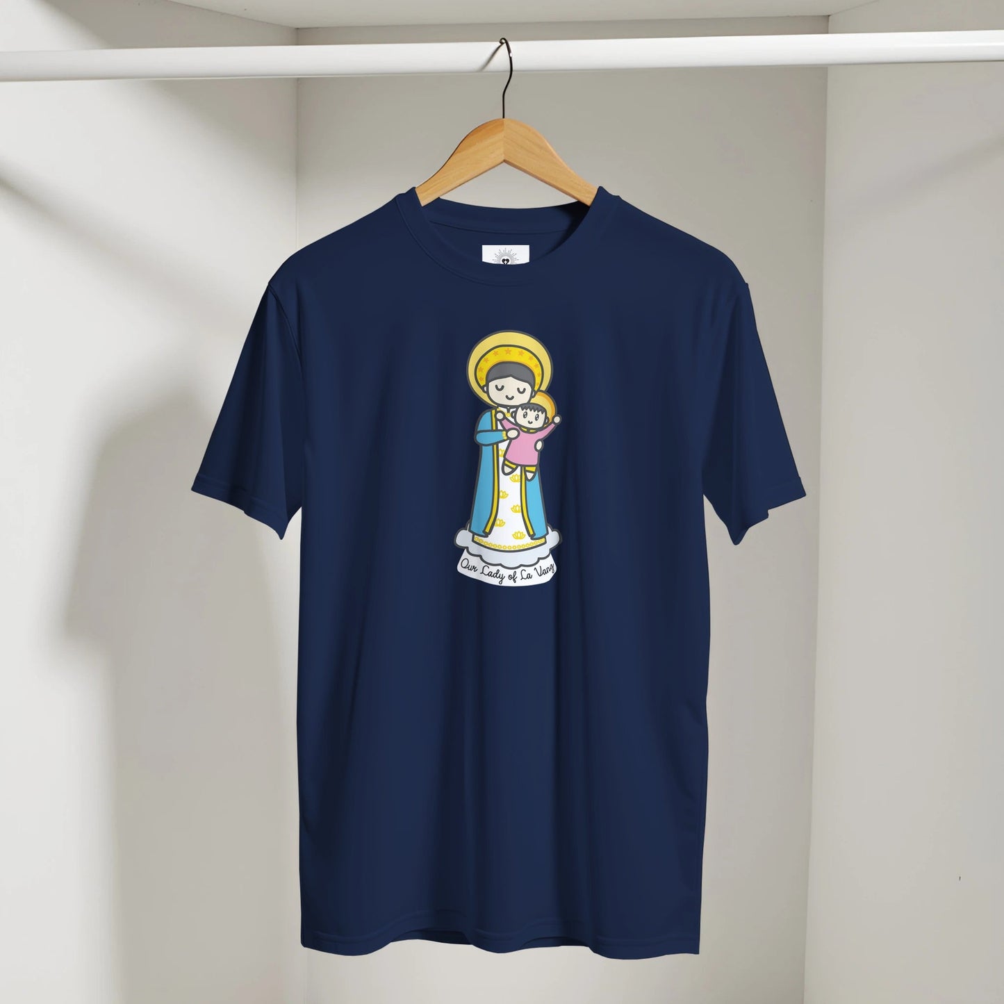 Our Lady of La Vang T-Shirt – Blessed Virgin Mary with Baby Jesus - Artistic Design - Heart & Halo