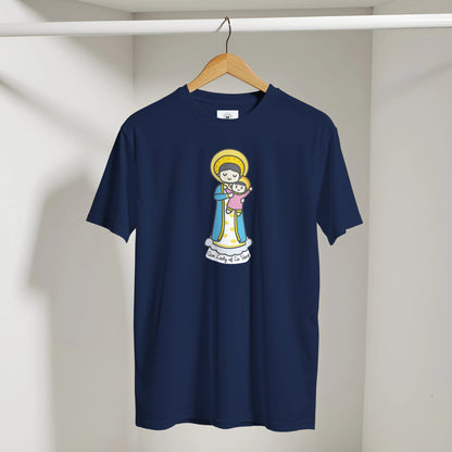 Our Lady of La Vang T-Shirt – Blessed Virgin Mary with Baby Jesus - Artistic Design - Heart & Halo
