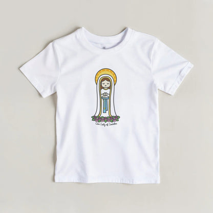 Our Lady of Lourdes Kids Cotton T-Shirt - Heart & Halo