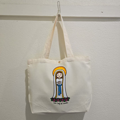 Our Lady of Lourdes Medium Tote Bag - Heart & Halo
