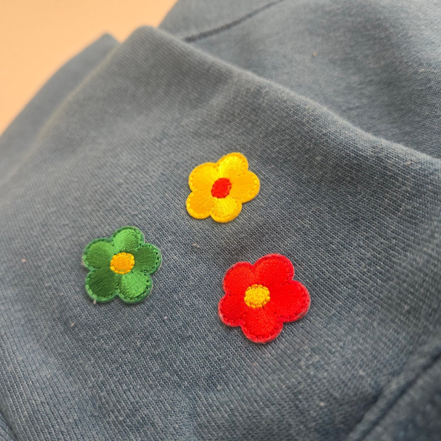 Our Lady of Peace Korean Embroidered Sweatshirt | Catholic Trinity Flower Sleeve Patch | Premium Religious Apparel - Heart & Halo