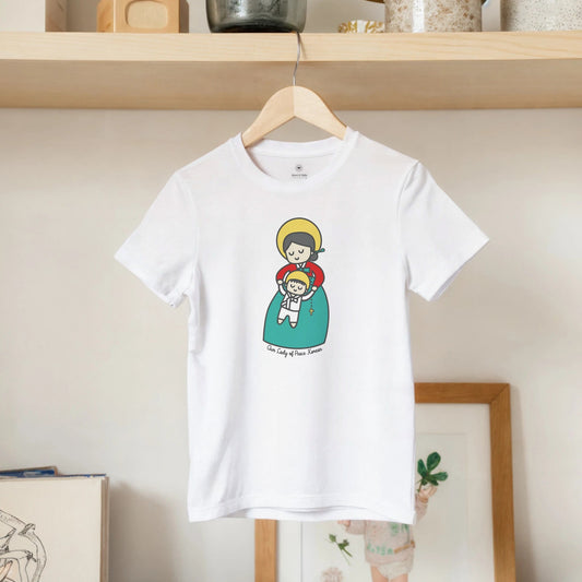 Our Lady of Peace Korean Kids T-Shirt - Heart & Halo