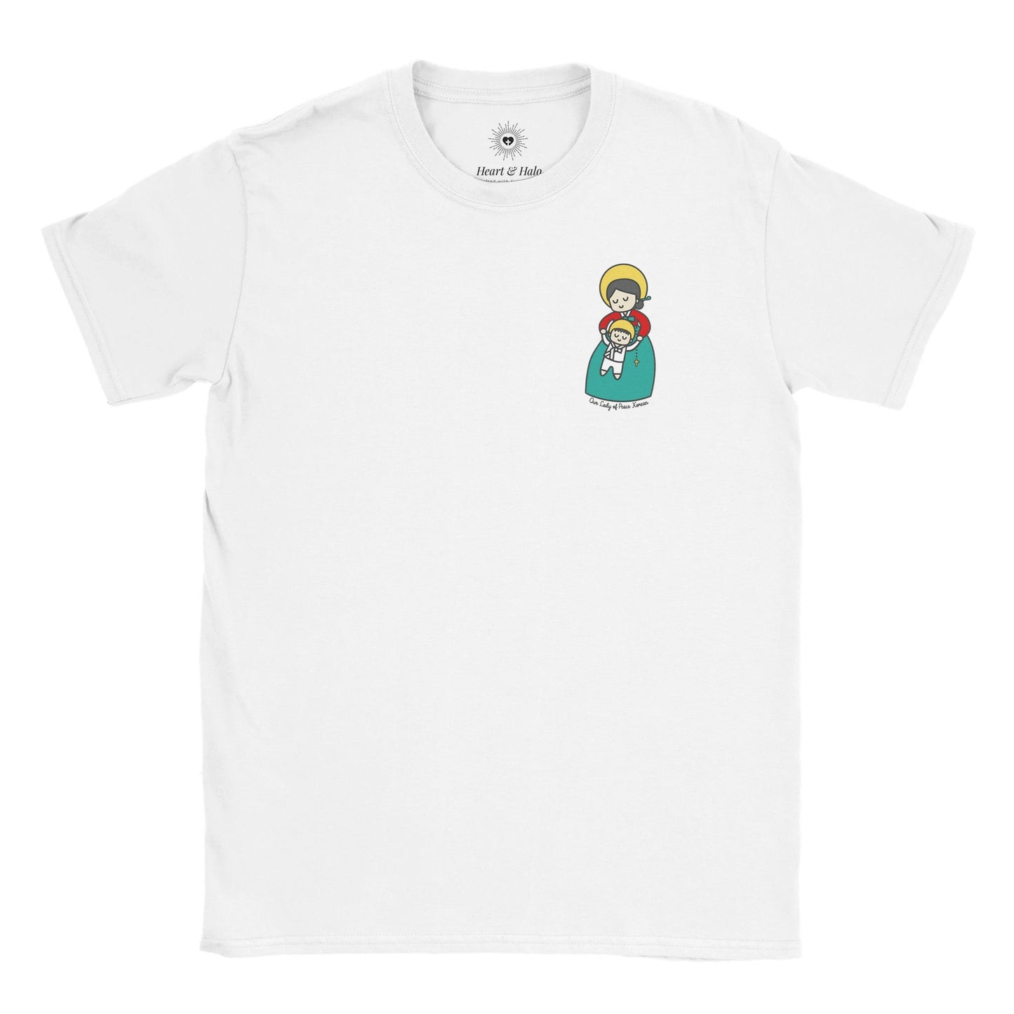 Our Lady of Peace Korean Kids T-Shirt - Heart & Halo