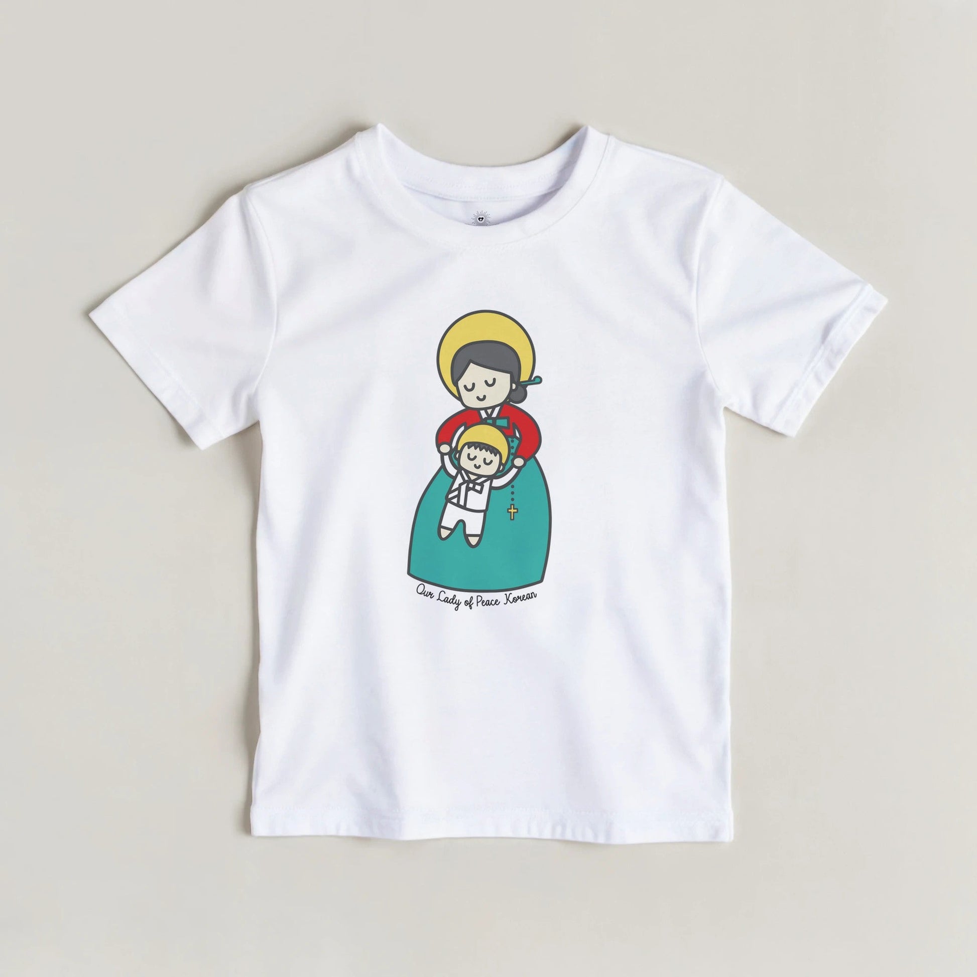 Our Lady of Peace Korean Kids T-Shirt - Heart & Halo