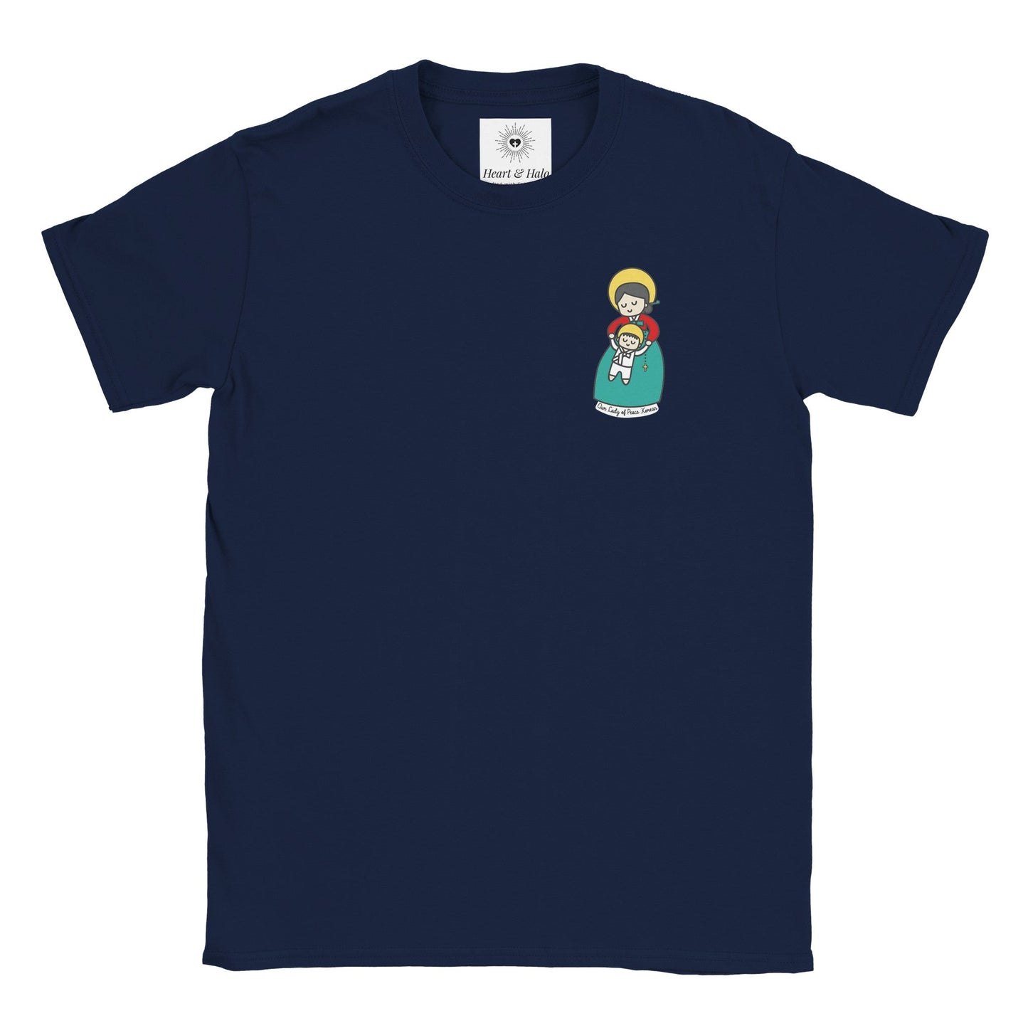 Our Lady of Peace Korean Kids T-Shirt - Heart & Halo