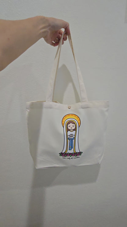 Our Lady of Lourdes Medium Tote Bag