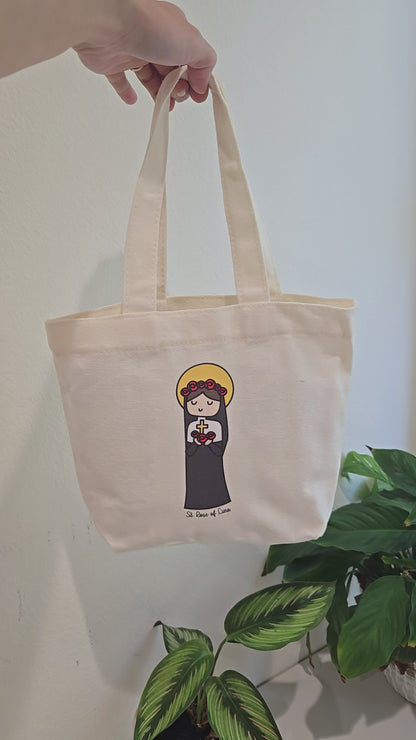 St. Rose of Lima Mini Tote Bag