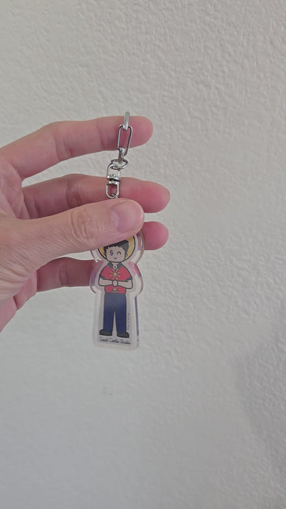 St. Carlo Acutis Acrylic Keychain | Catholic Charm