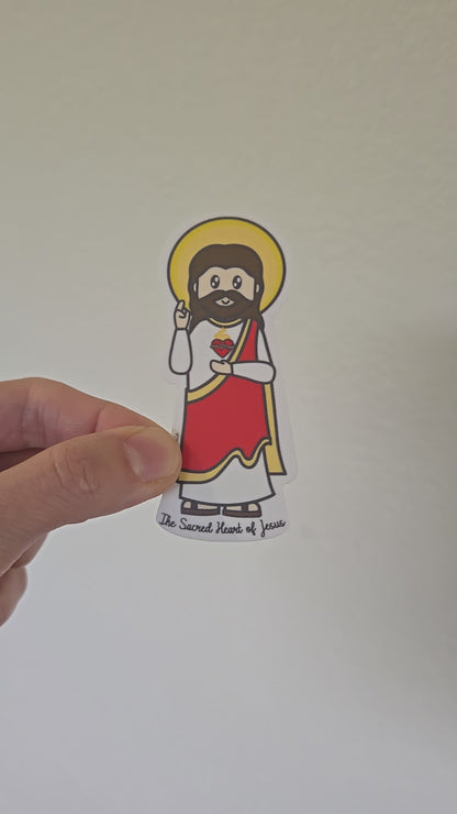 Sacred Heart of Jesus Waterproof Sticker