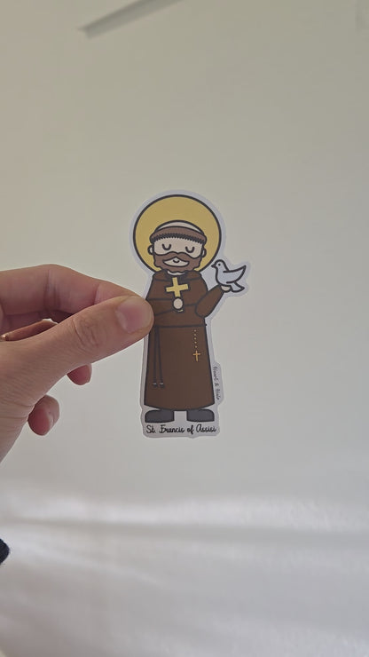 Saint Francis of Assisi Waterproof Sticker