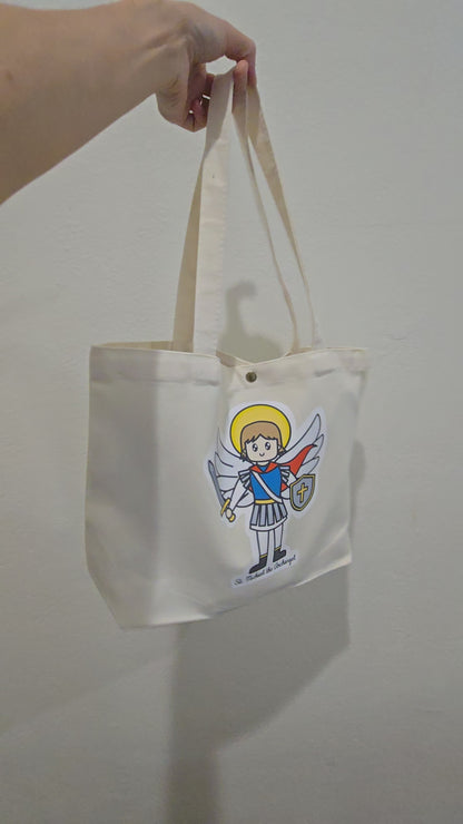 Saint Michael the Archangel Medium Tote Bag