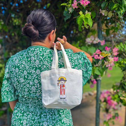 Special Edition St. Andrew Kim Taegon & St. John the Baptist Nam Jongsam Cute Mini Tote Bag - Heart & Halo