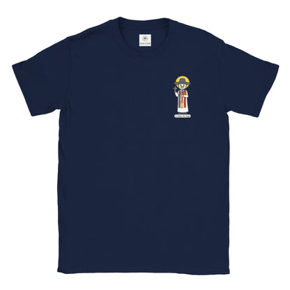 St. Andrew Kim Taegon Adult T-Shirt – Artistic Design Inspired by a Young Artist - Heart & Halo