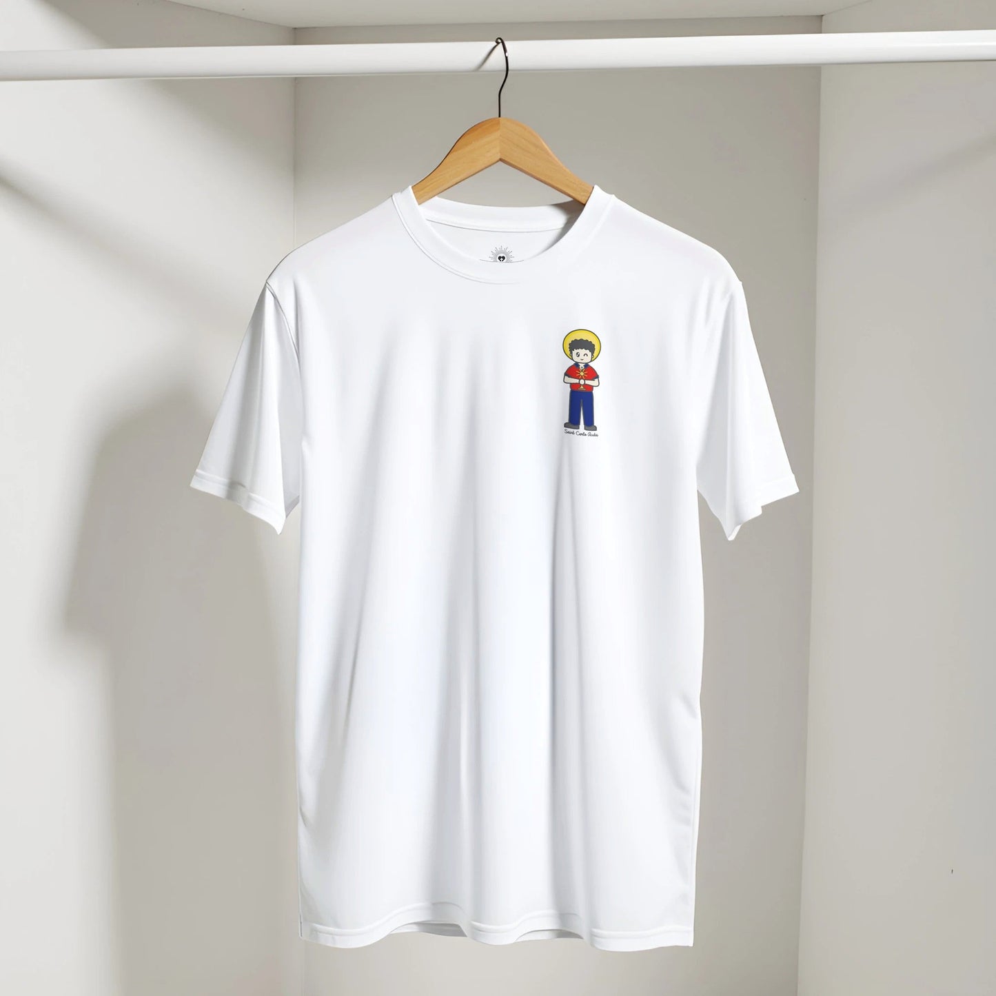 St Carlo Acutis Adult T-Shirt - Heart & Halo