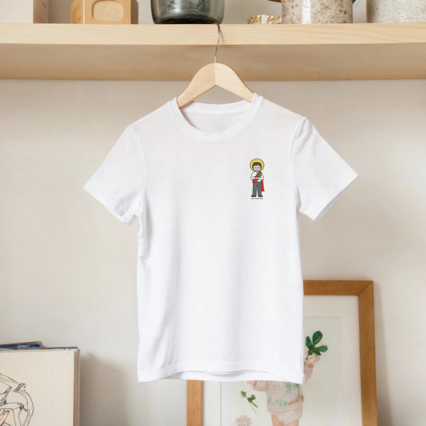 St. Lorenzo Ruiz Kids Cotton T-Shirt - Heart & Halo
