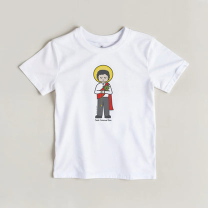St. Lorenzo Ruiz Kids Cotton T-Shirt - Heart & Halo
