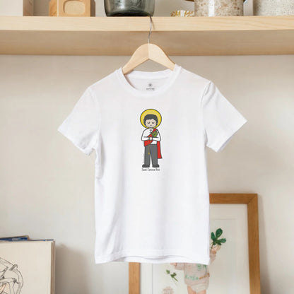 St. Lorenzo Ruiz Kids Cotton T-Shirt - Heart & Halo