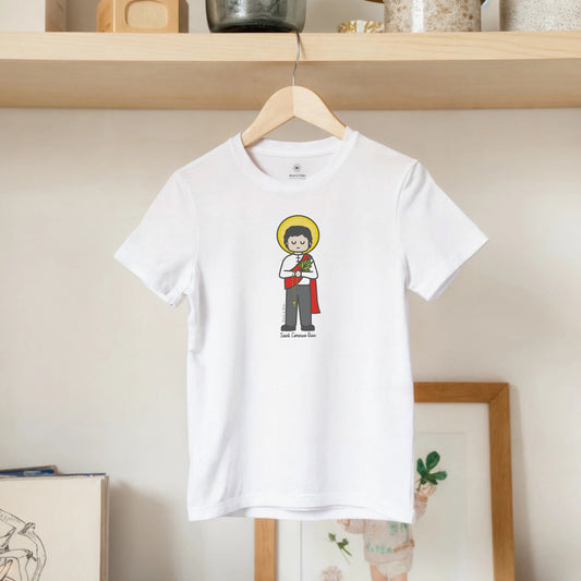 St. Lorenzo Ruiz Kids Cotton T-Shirt - Heart & Halo