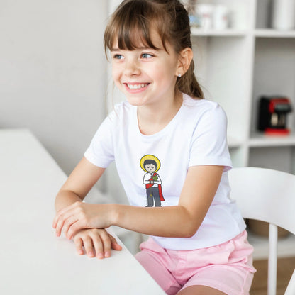 St. Lorenzo Ruiz Kids Cotton T-Shirt - Heart & Halo