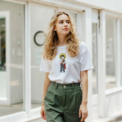 St. Lorenzo Ruiz T-Shirt - Soft, Art - Inspired Design by a Little Artist - Heart & Halo