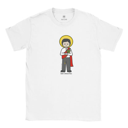St. Lorenzo Ruiz T-Shirt - Soft, Art - Inspired Design by a Little Artist - Heart & Halo