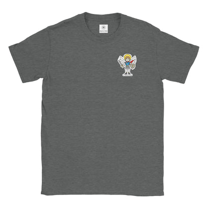 St. Michael the Archangel | Adult Cotton Crewneck T-Shirt | 20% Donation - Heart & Halo